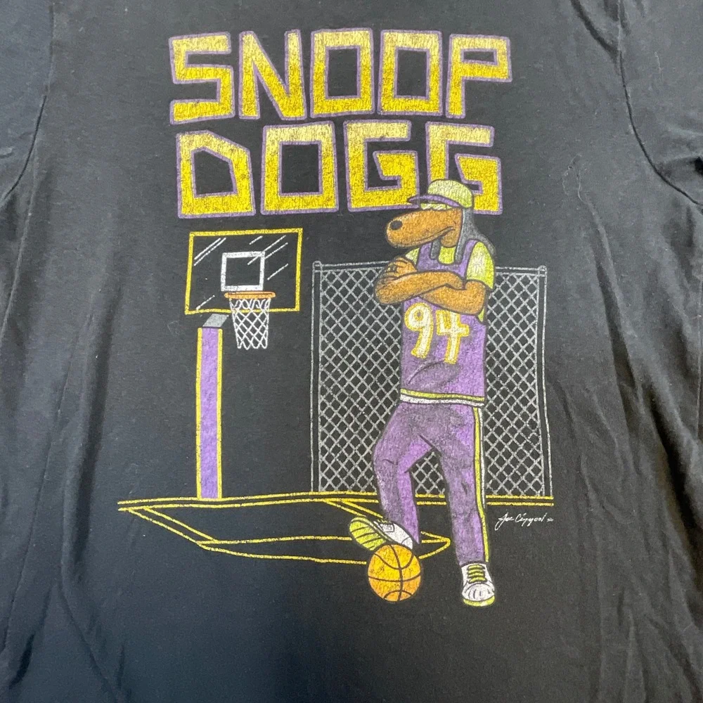 Old Navy Snoop Dogg Graphic Tee Kids Size M 8 Black Basketball Rap Shirt Sports